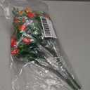 DOITOOL 3Pcs Simulated Strawberry Plant Decor 10.5 inch Long Stem Strawberry Branches, Artificial Strawberry Plants