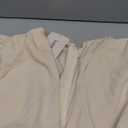 Lucrosun Women's Summer V Neck Short Puff Sleeve A Line Tiered Midi Dress