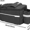 Bike Bag Back Rack Bag Waterproof Bicycle Panniers Carrier Cooler Big Capacity With Bottle Bag For Rear Rack