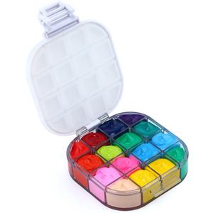 Transon Paint Saver Storage Palette Box 16well Portable Airtight Moisturizing White