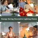 Flower Table Lamp,LED Reading Light Bedside Vintage Flower Night Light,3 Colors Modes Kawaii Bedside Lamps Decor,Living Room Bedroom Room Lighting Table Lamps Home Decoration (Green)