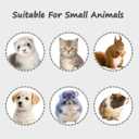 LOS ANDES 16.9oz Small Animal Water Bottle for Cage,Crate, Top Fill Water Dispenser for Guinea Pigs/Bunnies/Ferrets/Squirrel/Hedgehog/Hmaster, BPA Free, Updated Mouth, Gray