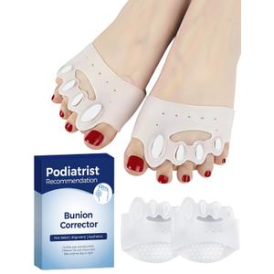 Upgraded Toe Separators & Toe Spacers for Women and Men - Podiatrist Recommended, Bunion Corrector, Foot Alignment and Pain Relief(1 Pair)
