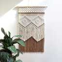 BMIDRUT Hanging Macrame Tapestry Dream Catchers Hand Woven Tapestries Boho Wall Art Decor Home Wall Decor Wall Pediment (28L" x 16W")