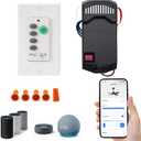 Humpptom Ceiling Fan Remote Control and Receiver Kit, Replacement for Hampton Bay, Hunter, Harbor Breeze, Westinghouse Smart Ceiling Fan Remote BY061-018WIFI