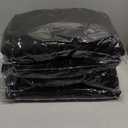 HolidayIdeas Black Spandex Table Skirts for Rectangle Tables 6ft, Fitted Stretch Table Cover 30x72 Inch, Wrinkle-Free Ruffle Design Tablecloths for Banquets,Trade Shows, Parties, Events, 4 Pack