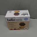 bella Snack-n-Store Mini Waffle Maker, EverGood Ceramic Nonstick Coating, Cord Wrap, Ready Indicator Light & Cool Touch Handles, Stackable Design & Customizable Plates, 400 Watt, Blossom