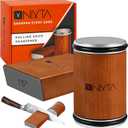 Nixta Rolling Knife Sharpener Kit – 3-Stage Manual Knife Sharpener for Kitchen, Chef & Serrated Knives – Knives Sharpener with Non-Slip Base – Knife Sharpening Kit