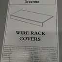Wire Shelf Covers, 22"W x 12"D PVC Wire Rack Cover for Wire Shelving (5Pcs)