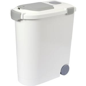 Ashfield & Harkness Airtight Pet Food Storage Container, up to 30 Lbs/ 36 Qt for Dog Cat Bird and Other Pet Food Storage, Easy Acces Including Scoup, Easy Access, Lightweight Keeps Pet Food Fresh (White)