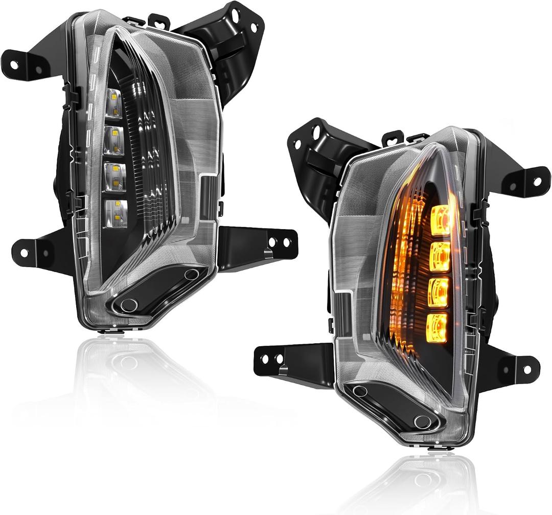 3 Colors LED DRL for 2022-2024 Chevy Equinox,Front Bumper Lights