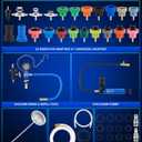 Orion Motor Tech Coolant Pressure Tester Kit, 33pc Master Coolant Vacuum Refill Kit with 23 Radiator Adapters, Radiator Cooling System Pressure Tester Kit with Vacuum Pump Vacuum Purge & Refill Tool