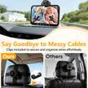 Dual Baby Car Camera HD 1080P: 3 Mins Easy Setup 7-Inch Recording Monitor Backseat Camera for 2 Kids with Clear Night Vision - USB Powered