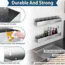 32" Stainless Steel Bottle Holder, Stainless Steel Liquor Bottle Holder Rack, Suitable for Bar, Kitchen, Garage