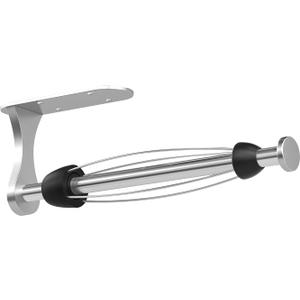 Paper Towel Holder Under Cabinet, One-Handed Tear, Wall Mount, Adhesive, Silver, Paper Roll Holder with Ratchet Mechanism for Kitchen Bathroom Farmhouse Essentials Decor Accessories