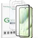 amFilm 3 Pack Screen Protector for Google Pixel 10 & 9 Pro XL 6.8" 2025 & 2024 | 9H+ Military-Grade Tempered Glass | Drop Protection | Fingerprint Compatible | Easy Alignment Frame | Bubble Free, Set of 3