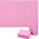200 Pcs Mini Nail Buffer Blocks Bulk Sponge Double Sided Buffing Sanding Block Manicure Tools Bulk Nail File for Acrylic Nails and Natural Nails(100/180,Pink)