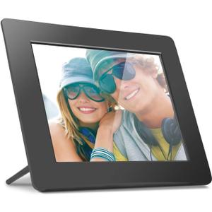 Aluratek 8 Inch LCD Digital Photo Frame with Auto Slideshow Using USB SD/SDHC (ADPF08SF) - Black