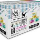 I and love and you Wet Cat Food - Ninja Cat Jiu Jit Stew Variety Pack - Chicken, Salmon, Tuna, Grain Free, Filler Free, 3oz Pack of 12 Cans