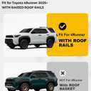 330LBS Lockable Cross Bars Roof Rack Fit for 2025 2026 Toyota 4Runner Aluminum Crossbars Cargo Bar Luggage Baggage Carrier Rooftop Accessories, for Storage Bag Kayak Snowboard Canoe Bike