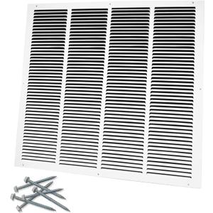 24"W x 24"H [Duct Opening Size] Steel Return Air Grille, Air Return Vent Cover for Ceiling and Sidewall - HVAC Air Vent Covers - [Outer Dimensions: 25.75"W x 25.75"H]