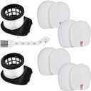 Leemone Kucbraly IZ462H Filter Replacements for Shark IZ462H IZ483H IZ482H IZ440H Vertex Cordless Stick Vacuum Cleaner, 1 Filters, 4 Foam & Felt Filters