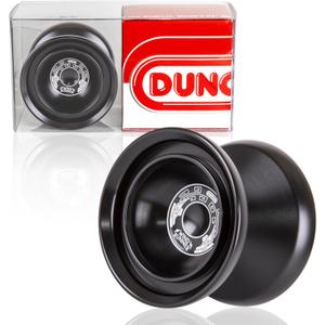 Duncan Toys Windrunner Yo-Yo [Black] - Unresponsive Pro Level Aluminum Yo-Yo with Double Rim, Concave Bearing, SG Sticker Response