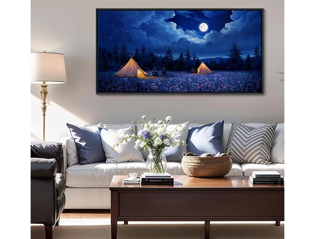 YDYSUNE Landscape Wall Art - Mountain & Nature Artwork for Walls - Scenery Canvas Wall Art - Forest Painting for Living Room - Rustic Farmhouse Decor - Wall Pictures for Bedroom 24×48IN