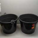 United Solutions 19 Gallon Rope Handle Tub, 2-Pack, Heavy-Duty Organization and Easy-Access Storage Tub, Multi-Purpose, Made with Rugged Plastic, Black