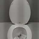 BEMIS 175 Commercial Open Front Plastic Toilet Seat, Heavy Duty Industrial Seat with Lid, Elongated, White