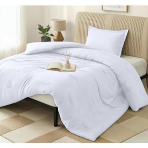 Twin Comforter White by Utopia Bedding, Comforters Twin Size, Bedding Comforters Sets, Down Alternative Soft Bed Set, 1 Comforter (64 x 88 inches)