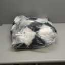 Super Soft Rug, Round Rug for Bedroom, 5X5 Ft Black and White Checkered Round Rug Non-Slip High Pile Cute Soft Fluffy Rug for Living Room Bedroom Kids Room