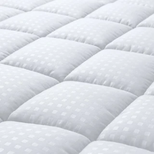 Waterproof Mattress Topper - 3D Air Fabric – Noiseless, Breathable, Washable, Cooling Mattress Topper Elastic Fits up 8'' to 21'' Depth - White Bed Cover 39"x75" (Twin)