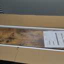 QEEIG Floating Shelves for Wall 35.4" Long - Wall Mounted Shelf Bathroom Kitchen Living Room Bedroom Farmhouse Home Decor Display Bookshelf Large 35.4 x 9.3 inch Set of 2, Rustic Brown (008-90BN)