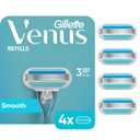 Gillette Venus Women's Original 3 Blade Razor Refills, 4 Count (Packaging May Vary)
