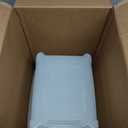 Clear Large Storage Bin with Wheels, Plastic Latching Boxes with Lid, 15x12x 9 Inches