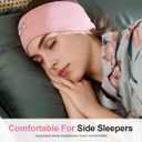 Perytong Sleep Headphones Headband- Bluetooth Sleeping Headphones with Built-in Stereo Speakers for Side Sleepers - Wireless Sports Headband Earphones - Unique Gifts for Men Women, Sakura Pink