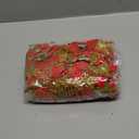 50pcs Glitter Poinsettia Christmas Ornaments, Artificial Flowers with Clips Stems for DIY Wreath Making, Holiday Home Party Decorations, Indoor Use (Red)