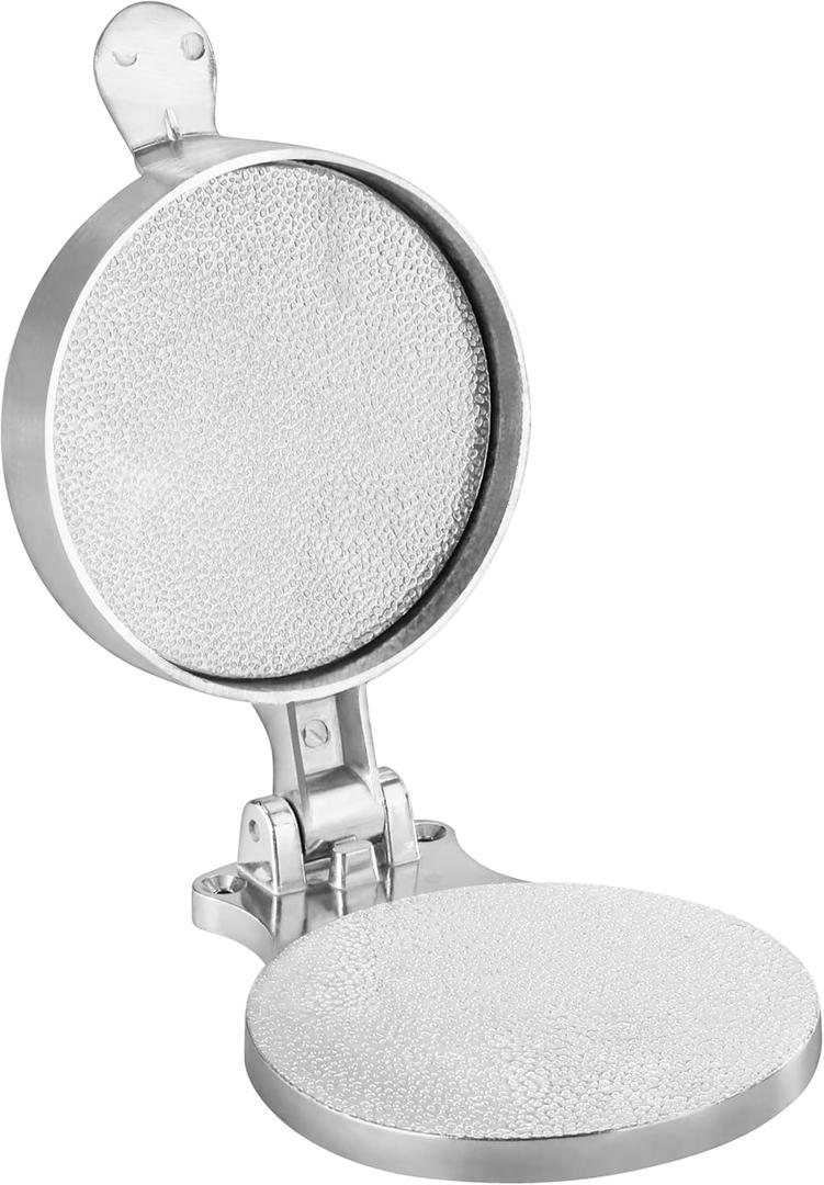 New Star Foodservice 36466 Aluminum Adjustable Hamburger Press, 4-1/2" Diameter, Silver