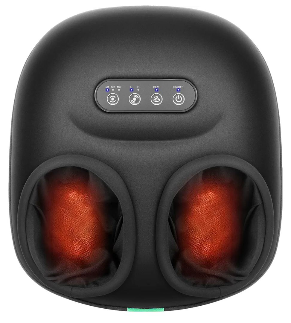 Medcursor Foot Massager Machine with Heat, Rolling, Deep Kneading, Shiatsu Foot Massager for Delivers Pain Relief, Tired, Plantar Fasciitis, Gift for Women Mom Men Fits Up to 13"