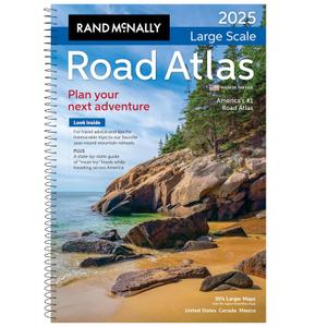 Rand McNally Road Atlas Large Scale 2025: United States, Canada, Mexico (Rand McNally Large Scale Road Atlas USA)
