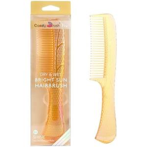 CANDYBRUSH Wide Tooth Comb for Women Curly Hair Wet Comb Detangling Girls Long Short Thick Fine Hair Curls Fashion Styling Tool Golden Large Pack of 2
