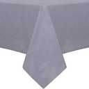 sancua 100% Waterproof Rectangle PVC Tablecloth - 54 x 78 Inch - Oil Proof Spill Proof Vinyl Table Cloth, Wipe Clean Table Cover for Dining Tables, Buffet Parties and Camping, Grey