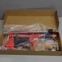 Upgraded Pressure Washer Gun with Extension Replacement Wand, M22 Fitting,7 Inch 30 Degree Curved Rod, 5 Nozzle Tips, 5000 PSI, 47 Inch (black and red)
