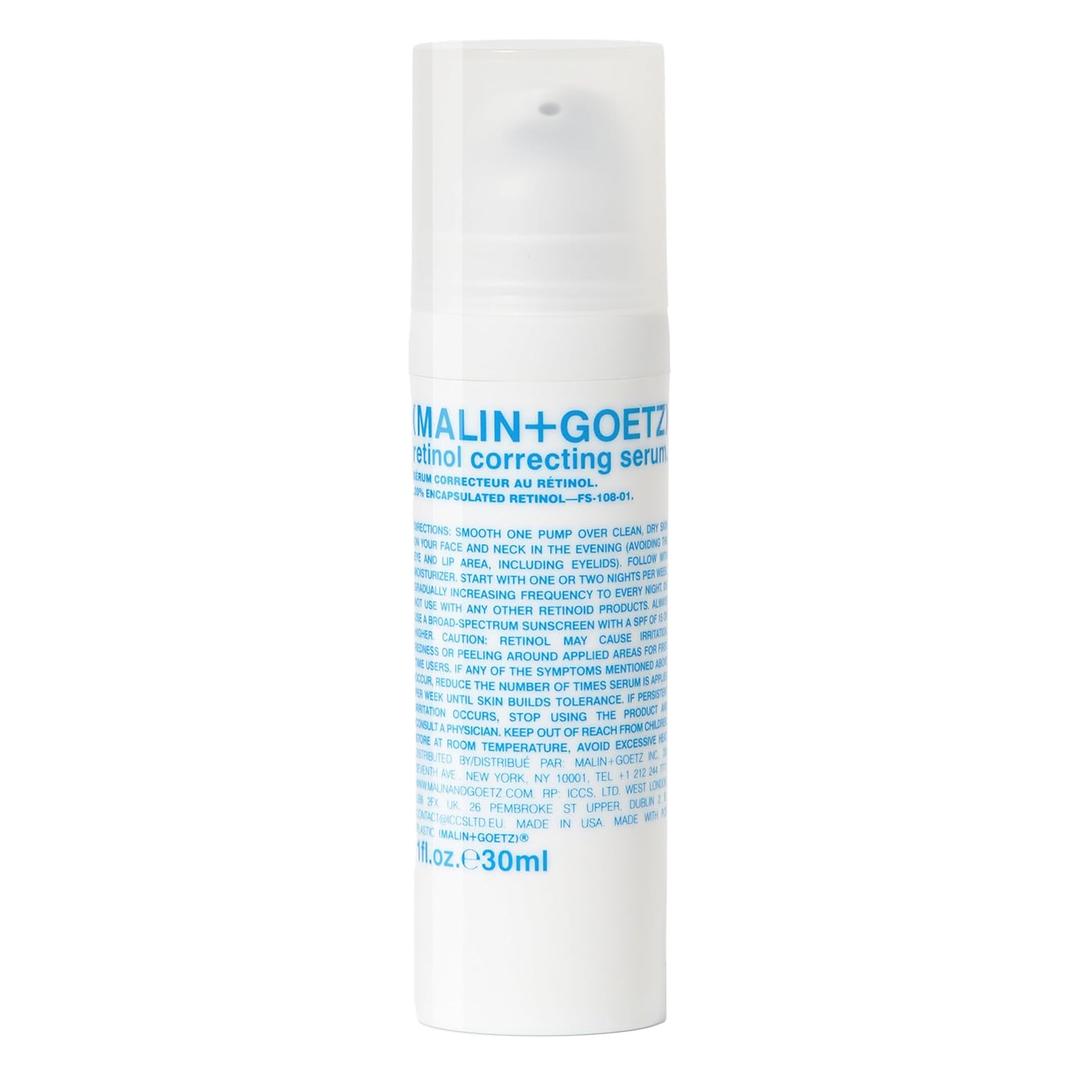 MALIN+GOETZ Retinol Correcting Serum | Multi-Vitamin Retinol Serum with Vitamins A, C, E + Superoxide Dismutase | Smooths Texture, Brightens, Firms + Reduces Fine Lines | Vegan + Cruelty-Free(1 Fl Oz)