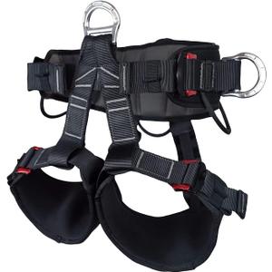 SOB Tree Climbing Harness, Adjustable Thickness Widen Protecta Safety Harness, Half Body Harnesses for Rock Climbing Rescuing Work Fire Rescuing Caving