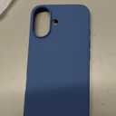 ORNARTO Compatible with iPhone 17 Case 6.3, Slim Liquid Silicone 3 Layers Full Covered Soft Gel Rubber Phone Case Protective Cover 6.3 Inch, Blue