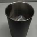 KIVY Vacuum Coffee Canister - Push Lid Preserves Coffee Aroma & Oil - Stainless Steel Airtight Coffee Canister - Container for Ground & Coffee Bean Storage - Coffee Storage Jar - Removes Excess Air (Medium, Black)