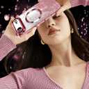 Casetego for iPhone Air Case/iPhone 17 Air Case,Compatible with MagSafe,Clear Magnetic Glitter Sparkle Luxury Plated Soft TPU Bumper Full Camera Lens Protector for Apple iPhone 17 Air,All Rose Gold