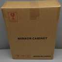 Bathroom Medicine Cabinet with Beveled Edge Mirrored Door 14 x 18 inch, Recessed or Surface Mount, with Adjustable Glass Shelves (Matt White)